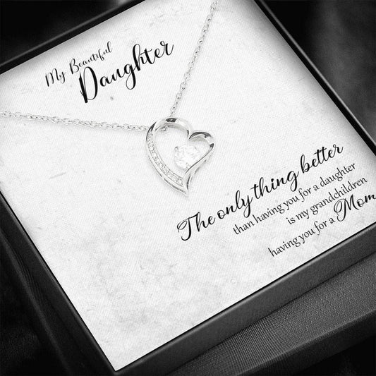 My Grandchildren Having You For A Mom Forever Love Necklace For Daughter