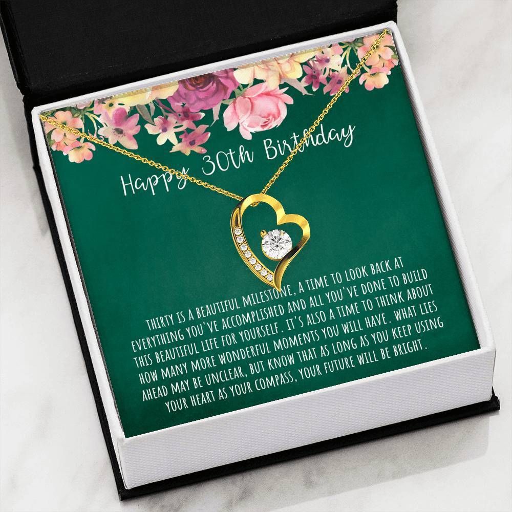 Happy 30th Birthday Your Future Will Be Bright Forever Love Necklace For Daughter