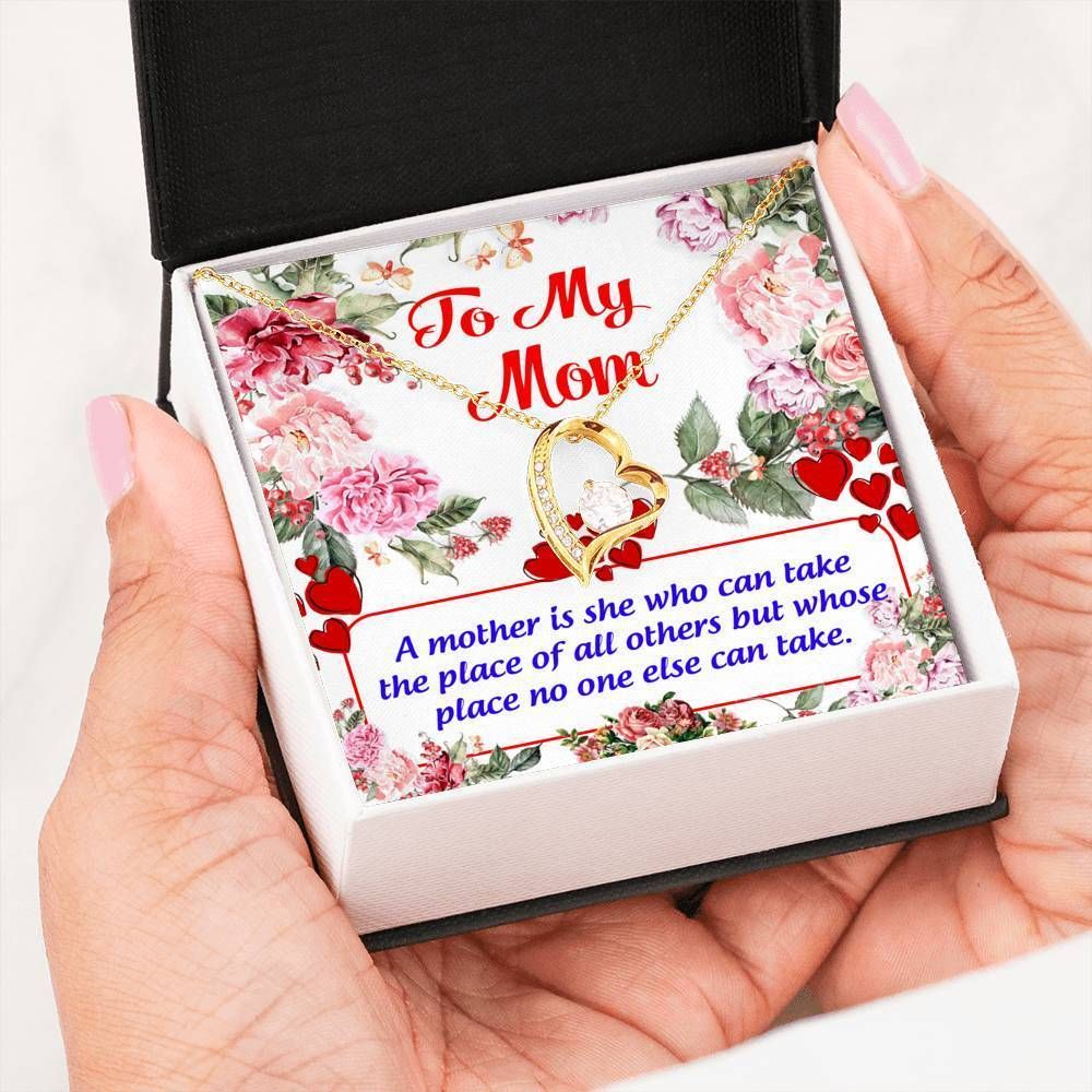 A Mother Who Can Take The Place Of Others Forever Love Necklace For Mom