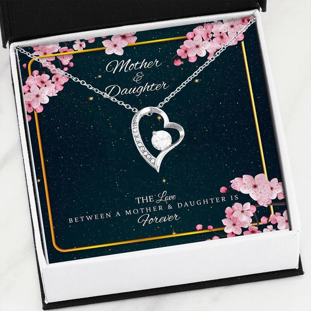 The Love Between Mother And Daughter Cherry Blossom Forever Love Necklace For Women