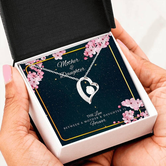 The Love Between Mother And Daughter Cherry Blossom Forever Love Necklace For Women