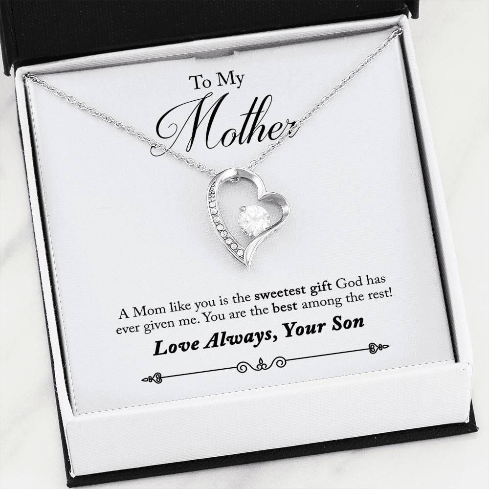 The Sweetest Gift From God Forever Love Necklace For Mama