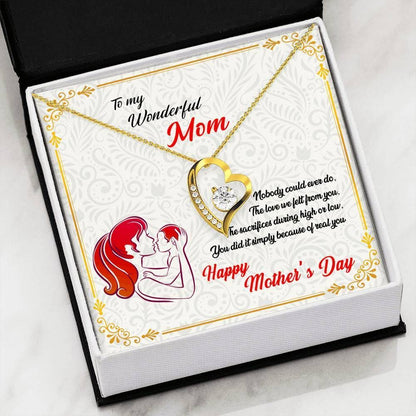 The Love We Felt From You Forever Love Necklace For Mom