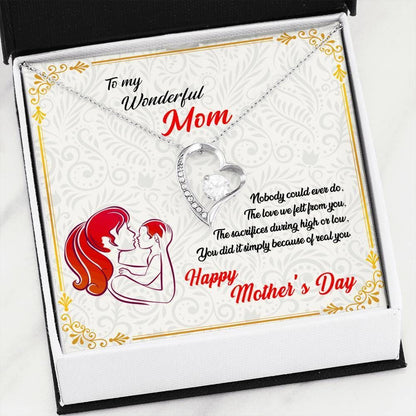 The Love We Felt From You Forever Love Necklace For Mom