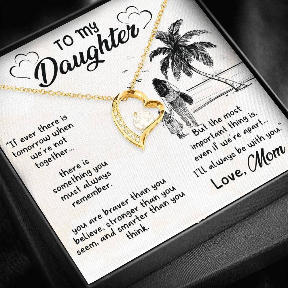 Always Be With You Palm Tree Forever Love Necklace Gift For Daughter