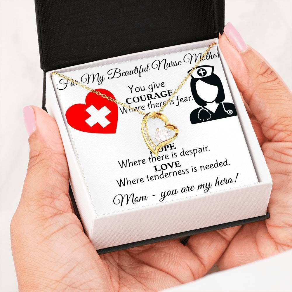 Where There Is Fear Forever Love Necklace For Nurse Mom