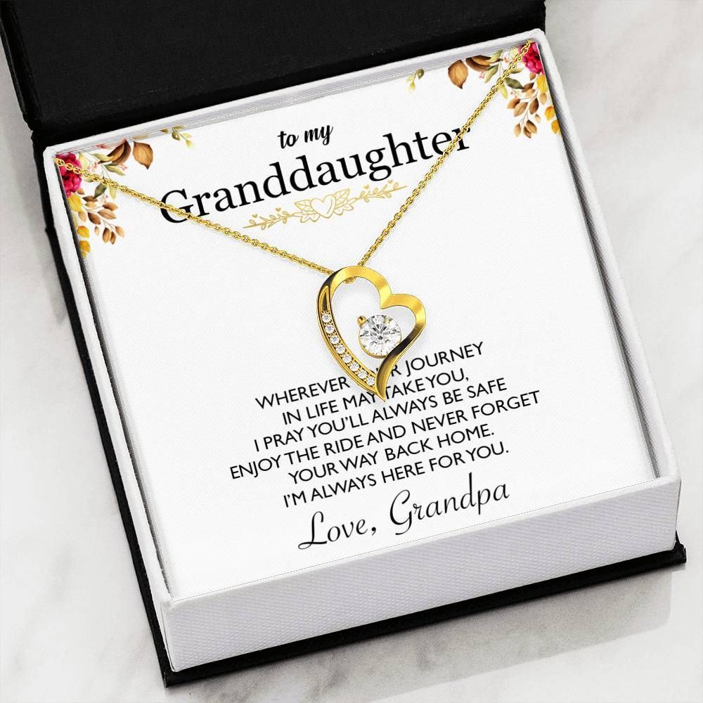 Always Here For You Forever Love Necklace For Granddaughter