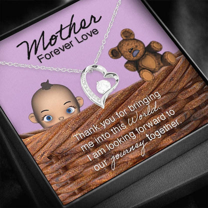 Thanks For Bringing Me Into This World Forever Love Necklace For Mom