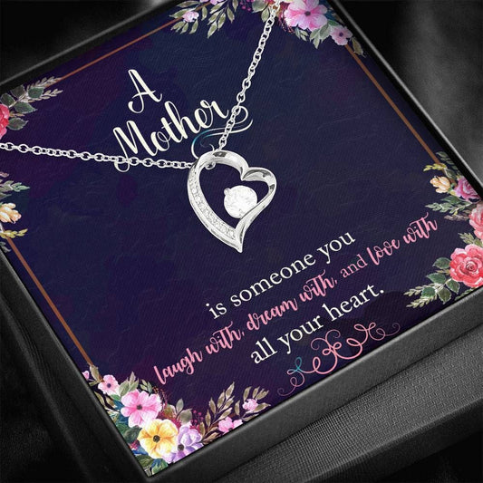 Laugh With All Your Heart Forever Love Necklace For Mama