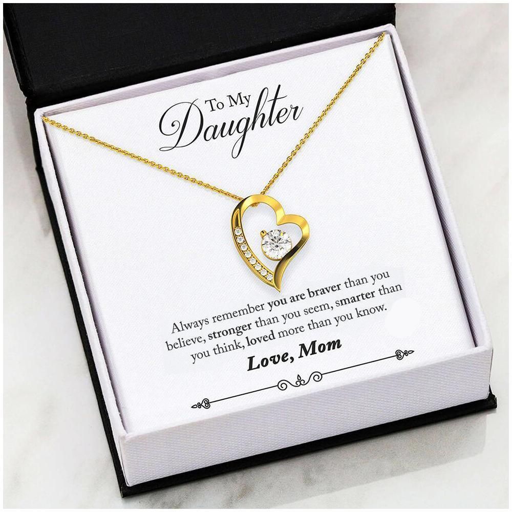 You Are Stronger Than You Seem Forever Love Necklace For Daughter