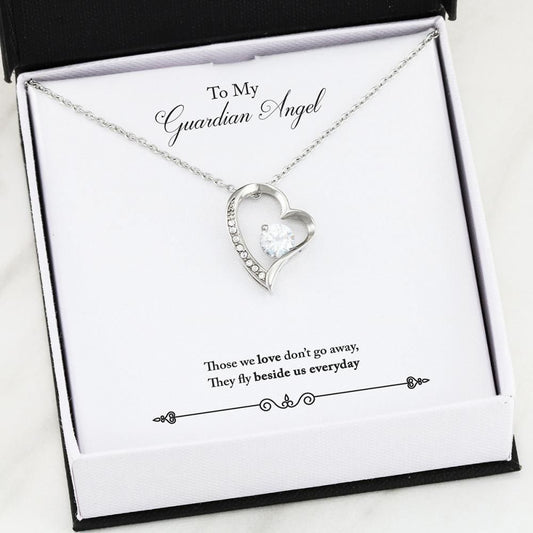 Those We Love Don't Go Away Forever Love Necklace For Guardian Angel