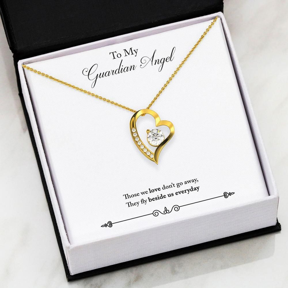 Those We Love Don't Go Away Forever Love Necklace For Guardian Angel