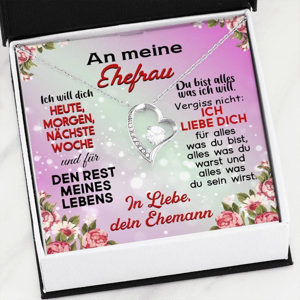 Ich Will Dich Forever Love Necklace Gift For An Meine Ehefrau