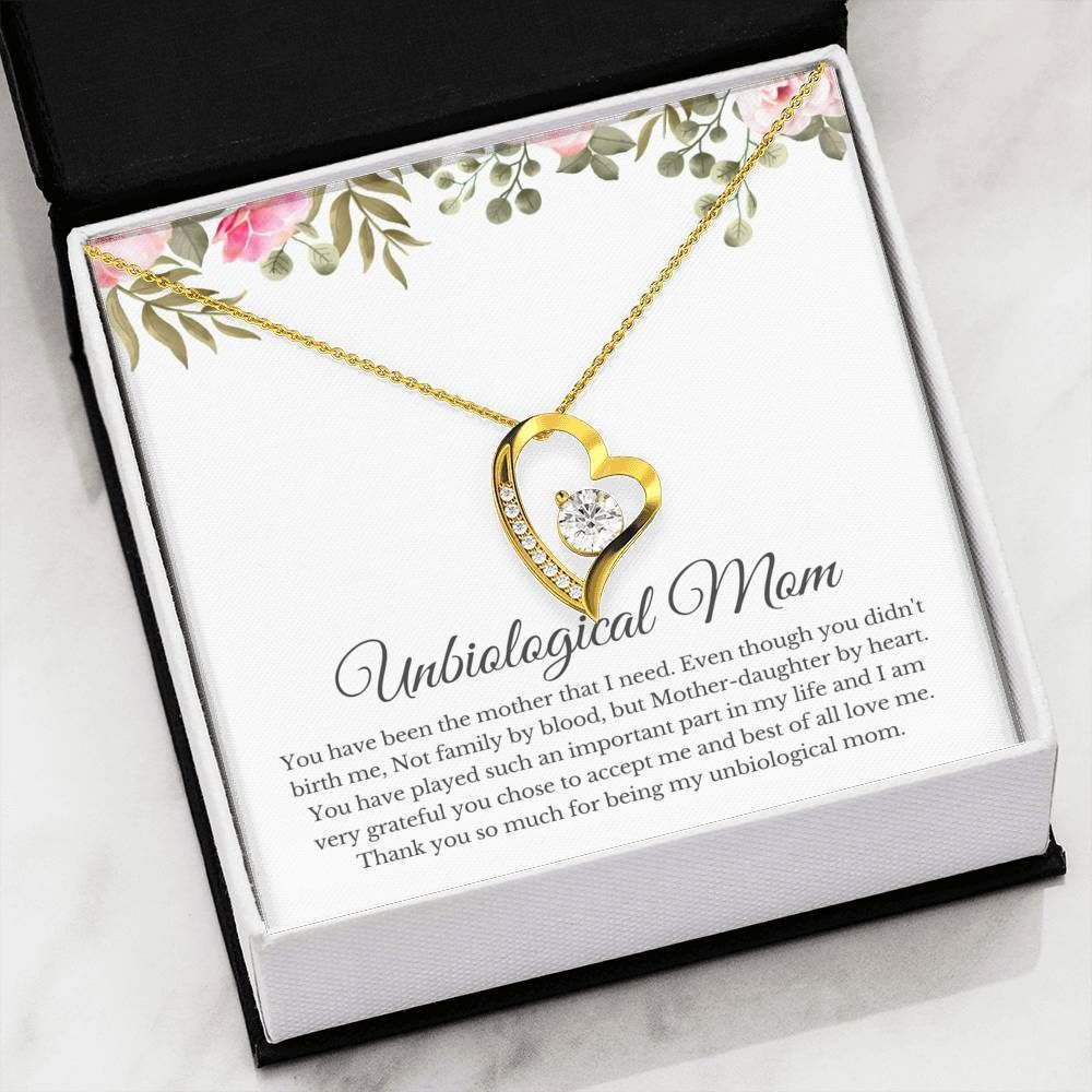 Thank You Forever Love Necklace For Unbiological Mom