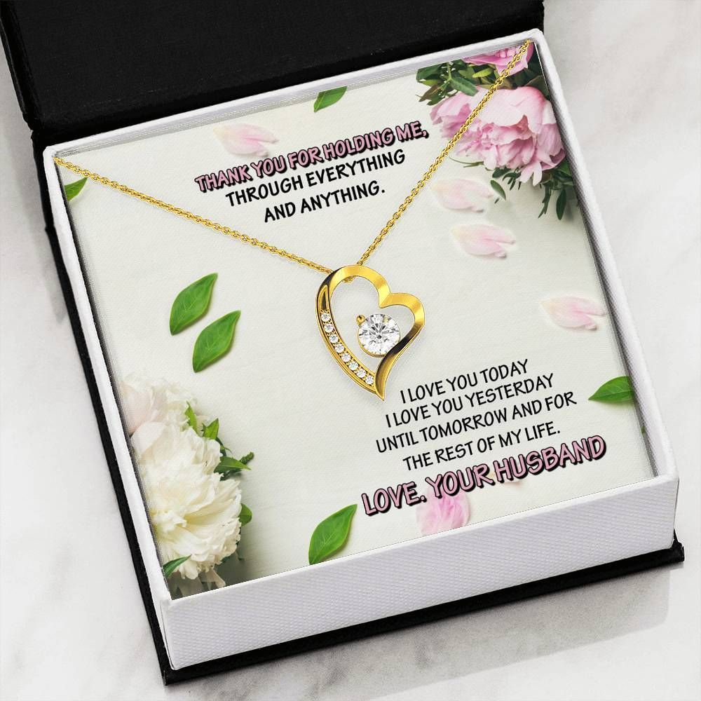 I Love You Today Forever Love Necklace For Wife