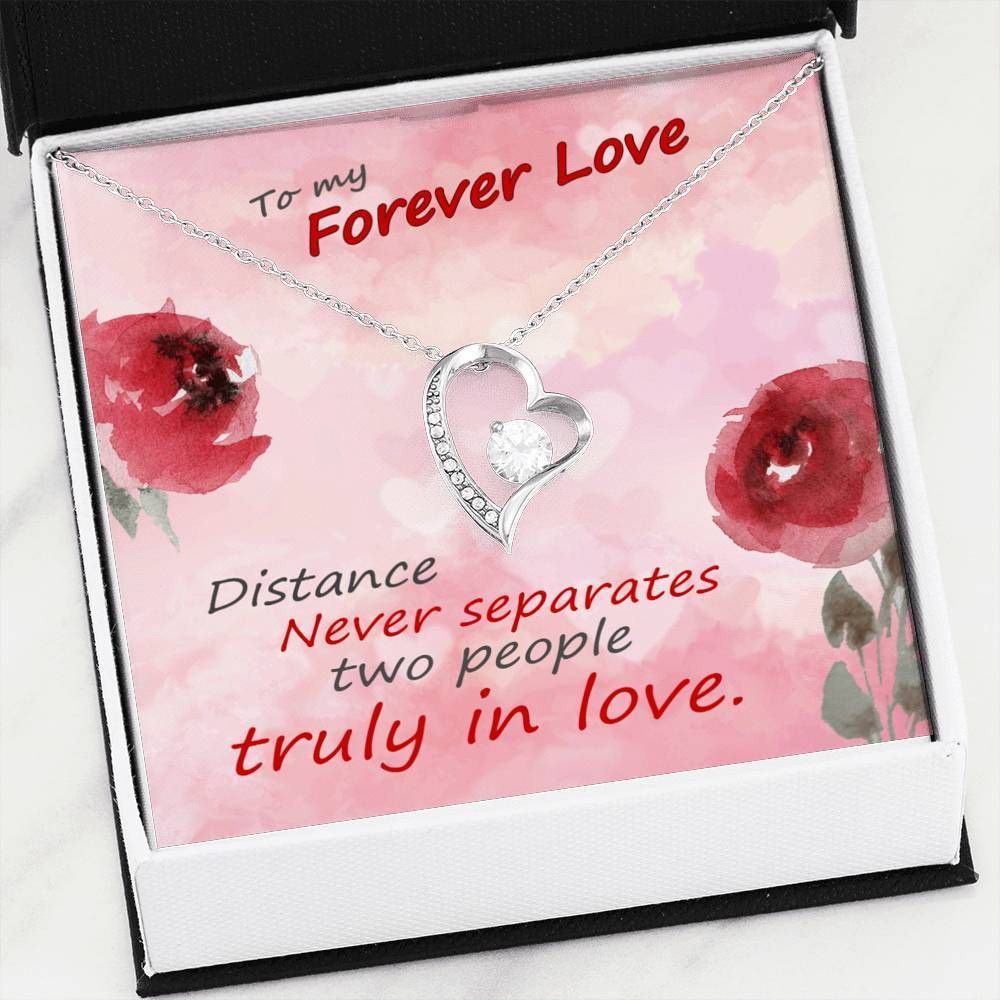 Distance Never Separates Two People Truly In Love Forever Love Necklace