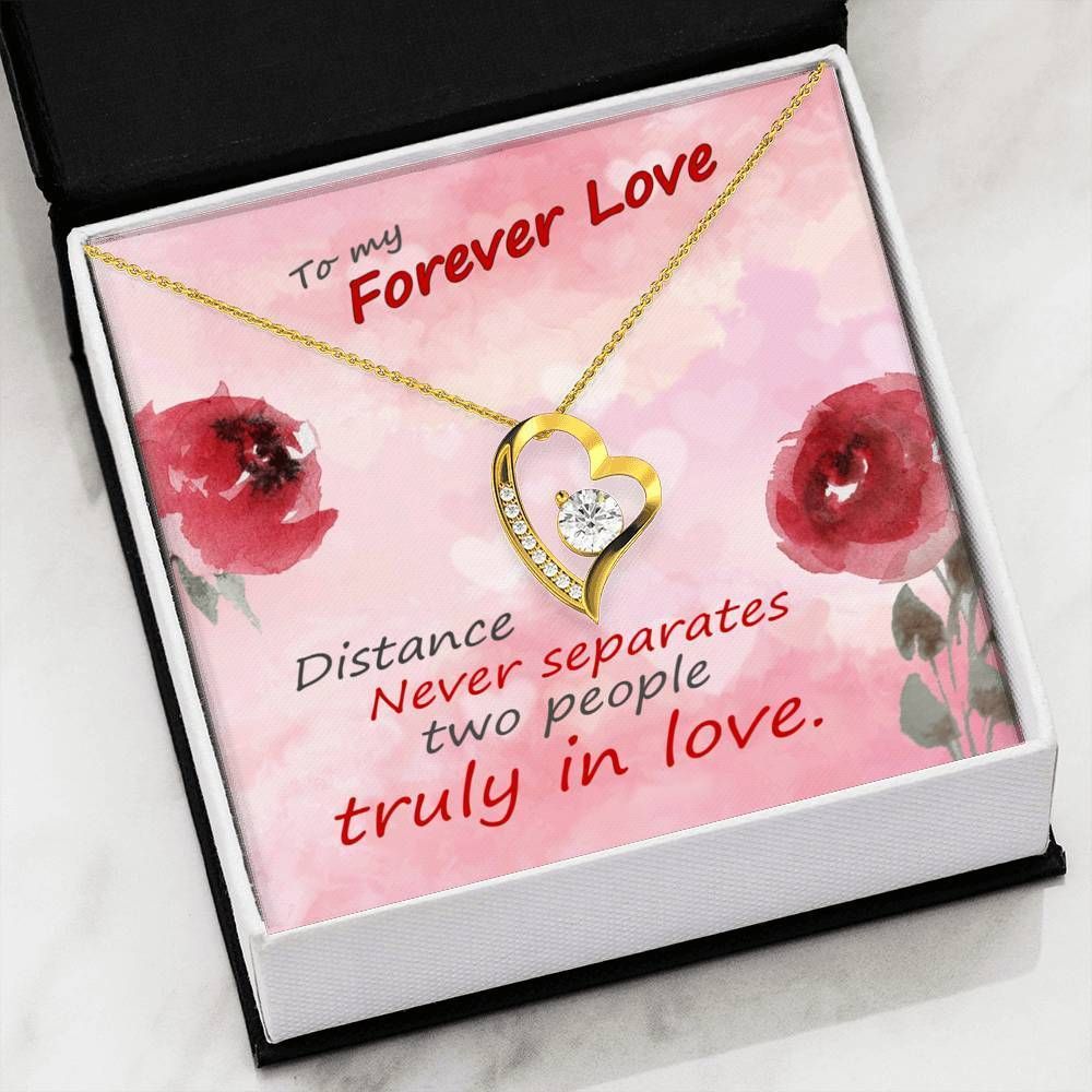 Distance Never Separates Two People Truly In Love Forever Love Necklace