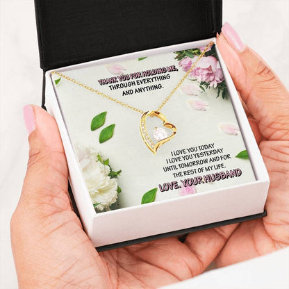 I Love You Today Forever Love Necklace For Wife