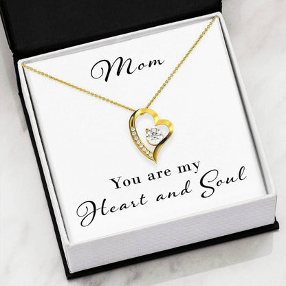 Forever Love Necklace For Mom You Are My Heart And Soul