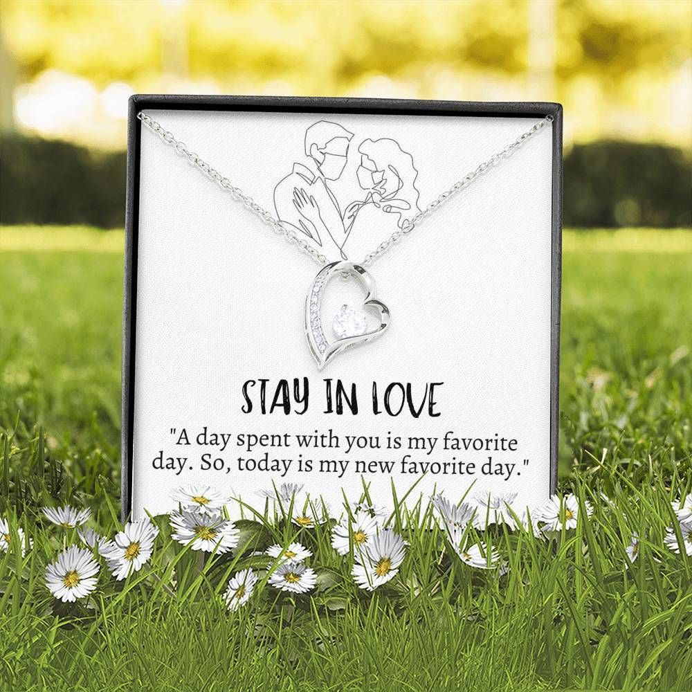 Stay In Love Forever Love Necklace For Girlfriend