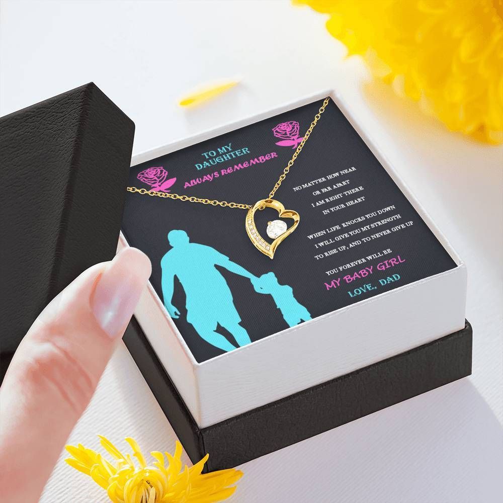 Forever Love Necklace For Daughter Always Remember