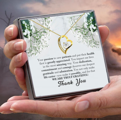 We Are Truly Grateful Forever Love Necklace For Frontliner Workers