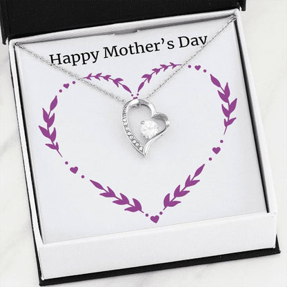 Happy Mother's Day Purple Forever Love Necklace For Mom