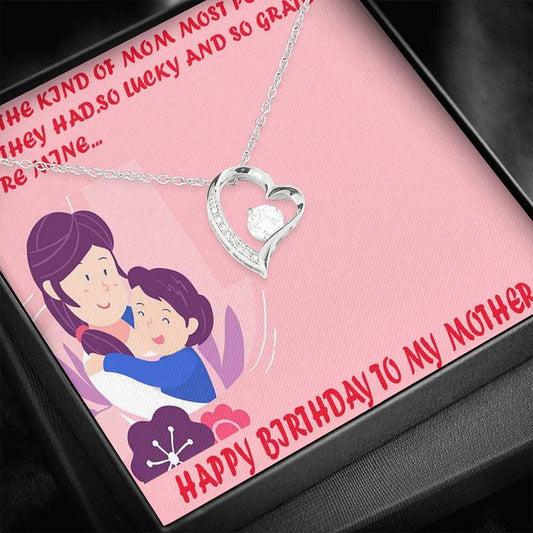 I'm So Lucky To Get You Mom Forever Love Necklace For Mom