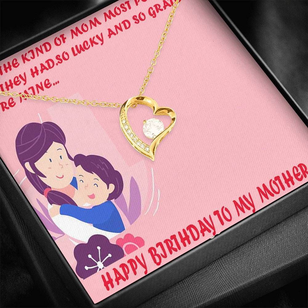 I'm So Lucky To Get You Mom Forever Love Necklace For Mom