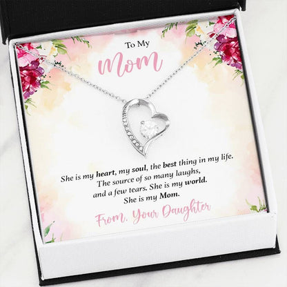 She Is My Heart Forever Love Necklace For Mom