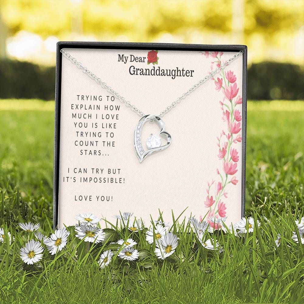 How Much I Love You Forever Love Necklace For Granddaughter