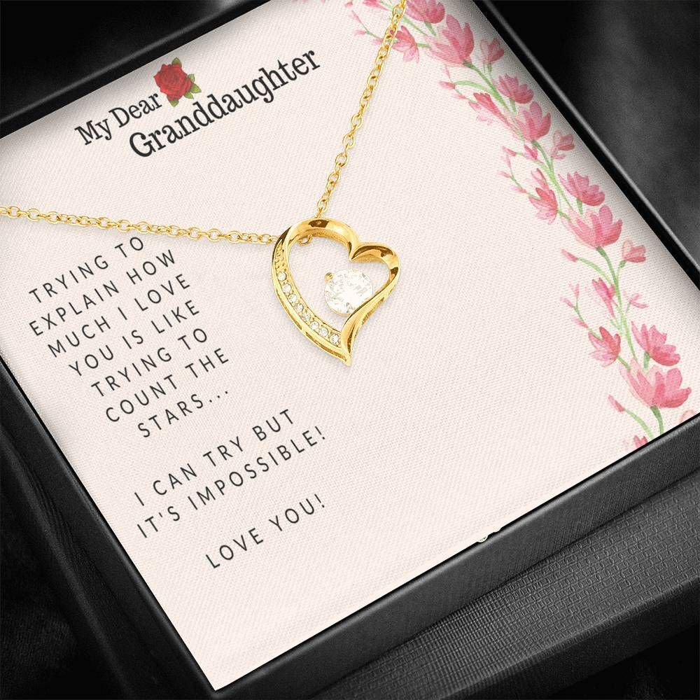 How Much I Love You Forever Love Necklace For Granddaughter