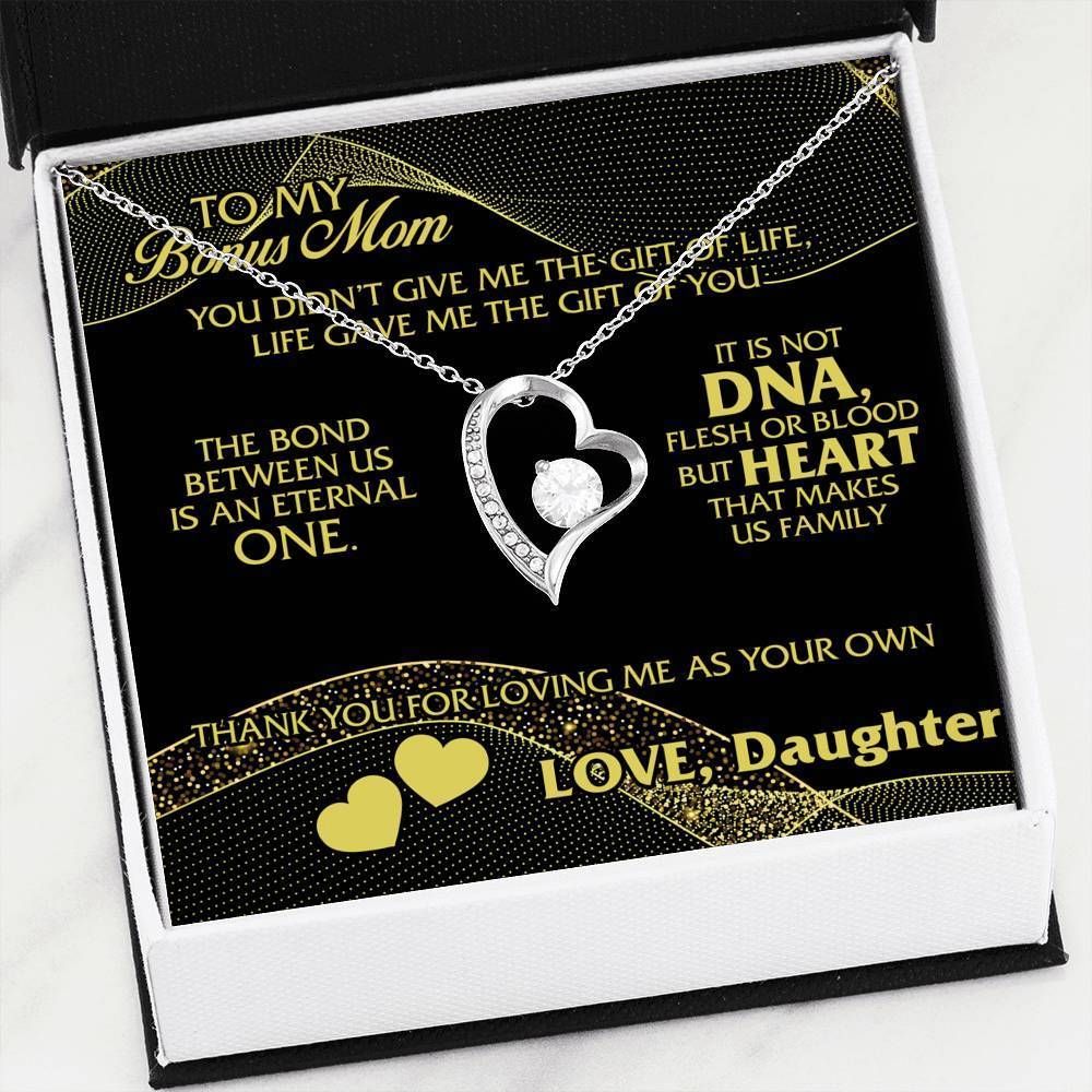 Heart Makes Us Family Forever Love Necklace For Bonus Mom