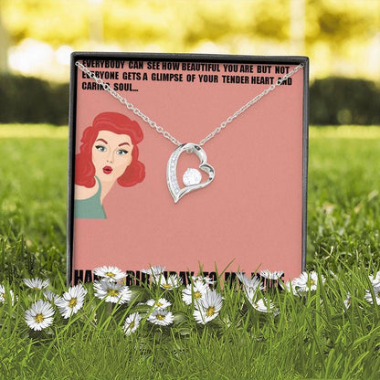 Happy Birthday To My Wife With Message Card Forever Love Necklace