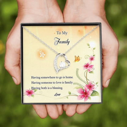 Having Someone To Love Is Family Forever Love Necklace