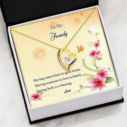 Having Someone To Love Is Family Forever Love Necklace