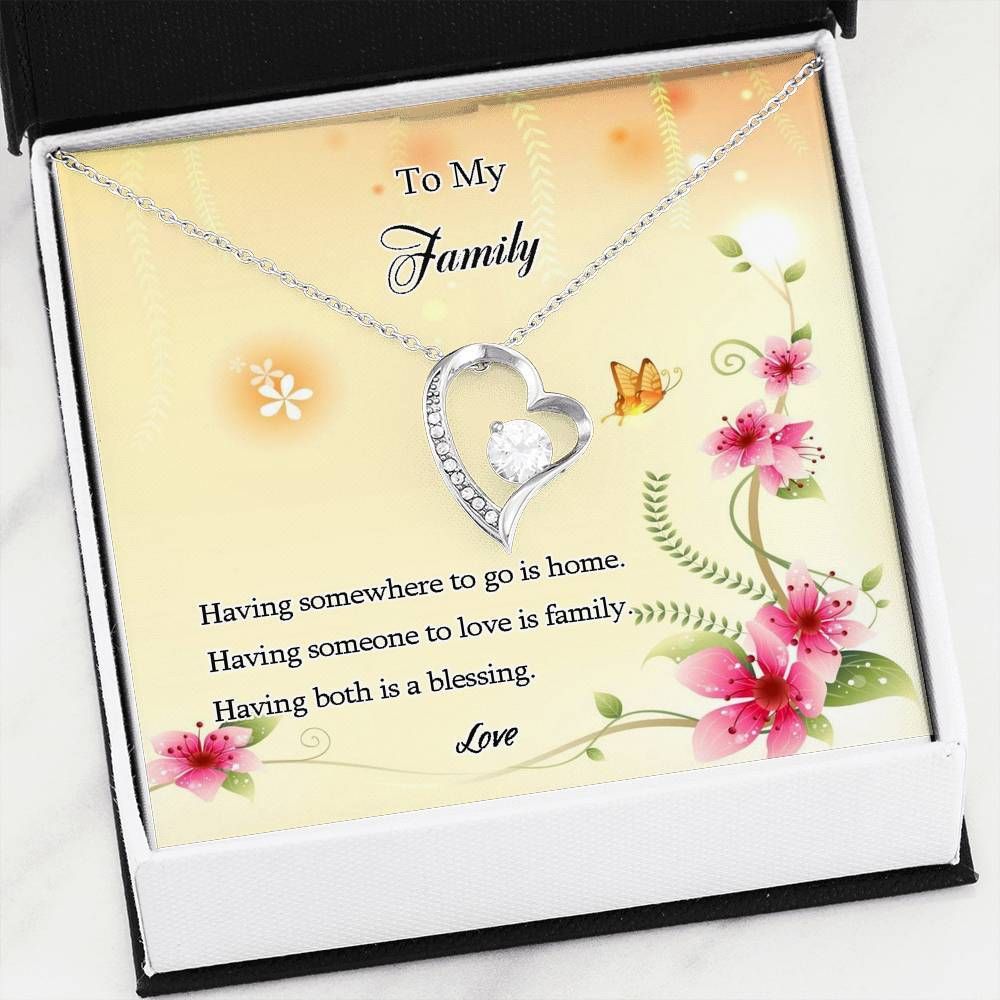 Having Someone To Love Is Family Forever Love Necklace