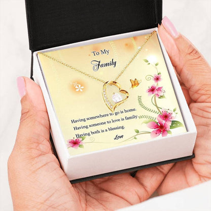 Having Someone To Love Is Family Forever Love Necklace