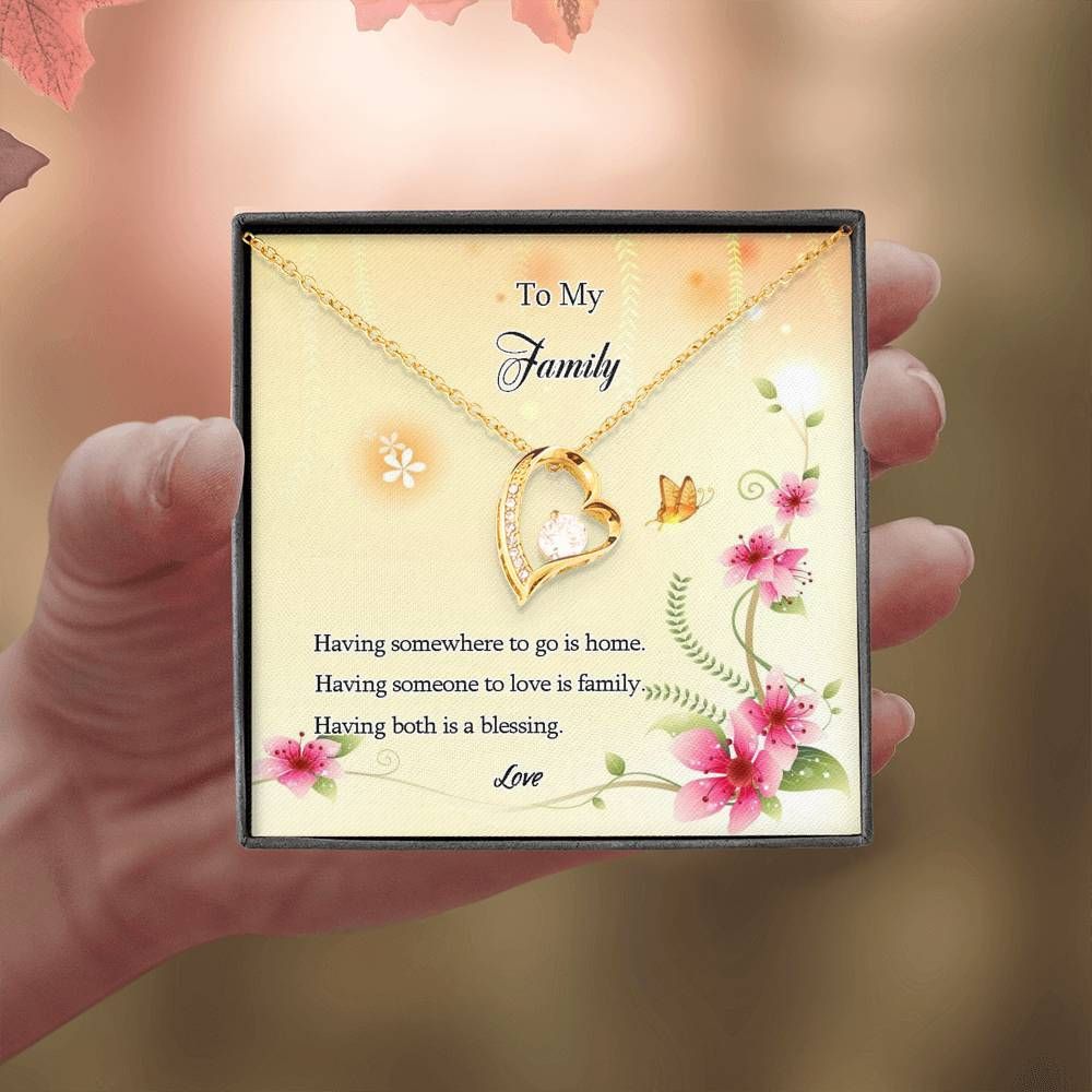 Having Someone To Love Is Family Forever Love Necklace