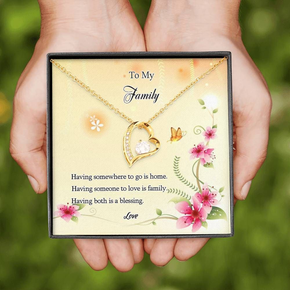 Having Someone To Love Is Family Forever Love Necklace