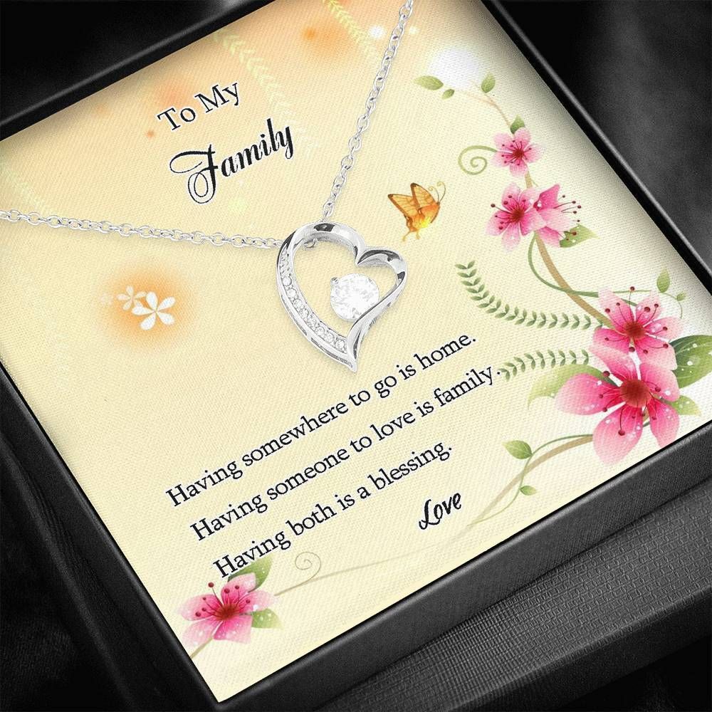 Having Someone To Love Is Family Forever Love Necklace