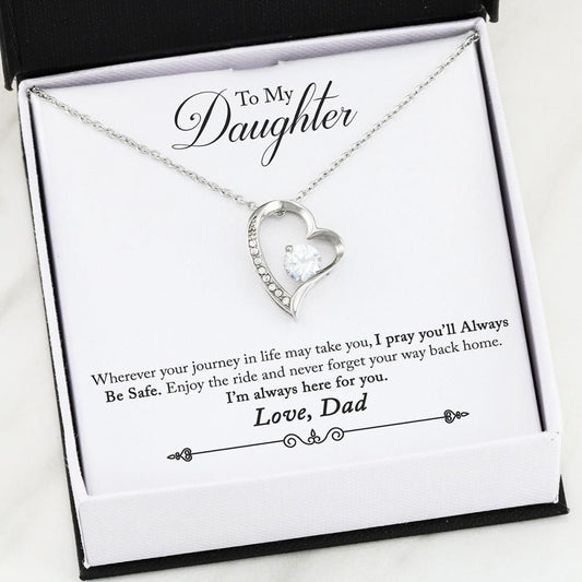 Dad Will Always There For You Forever Love Necklace For Daughter