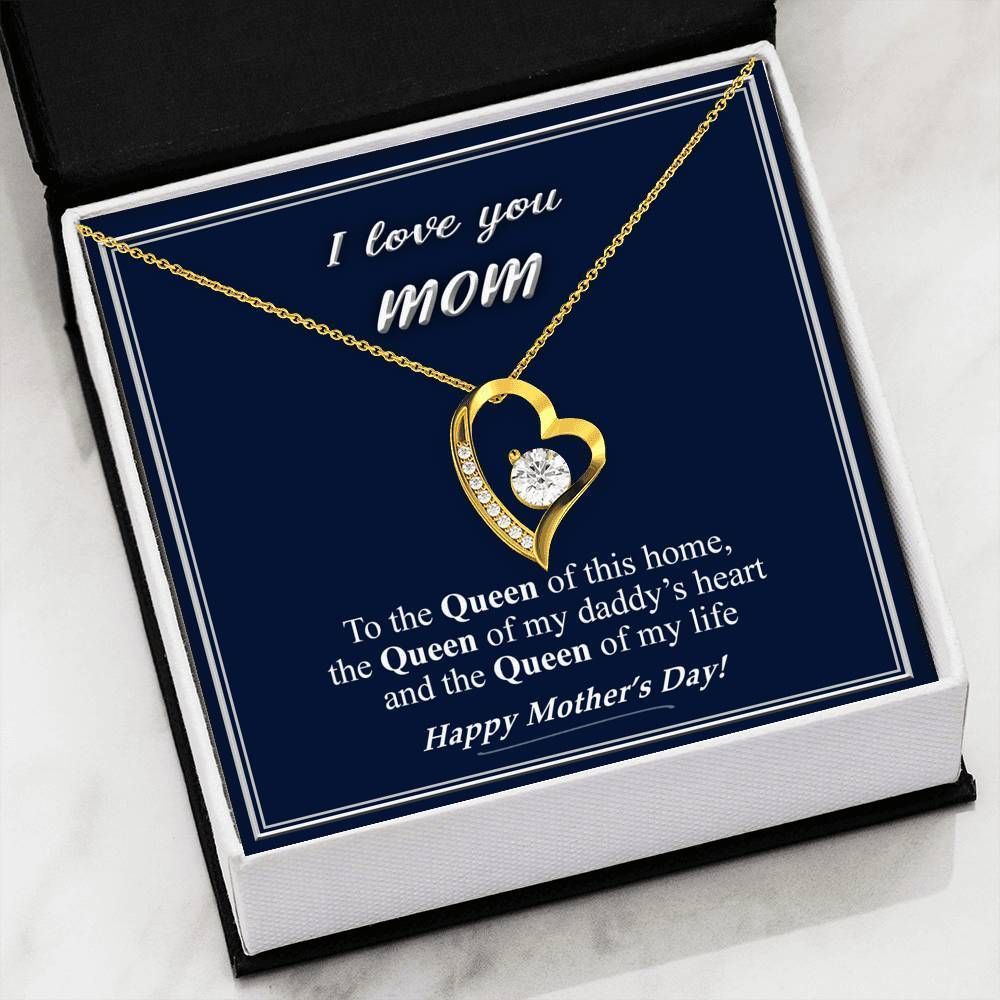 Queen Of This Home Forever Love Necklace For Mama