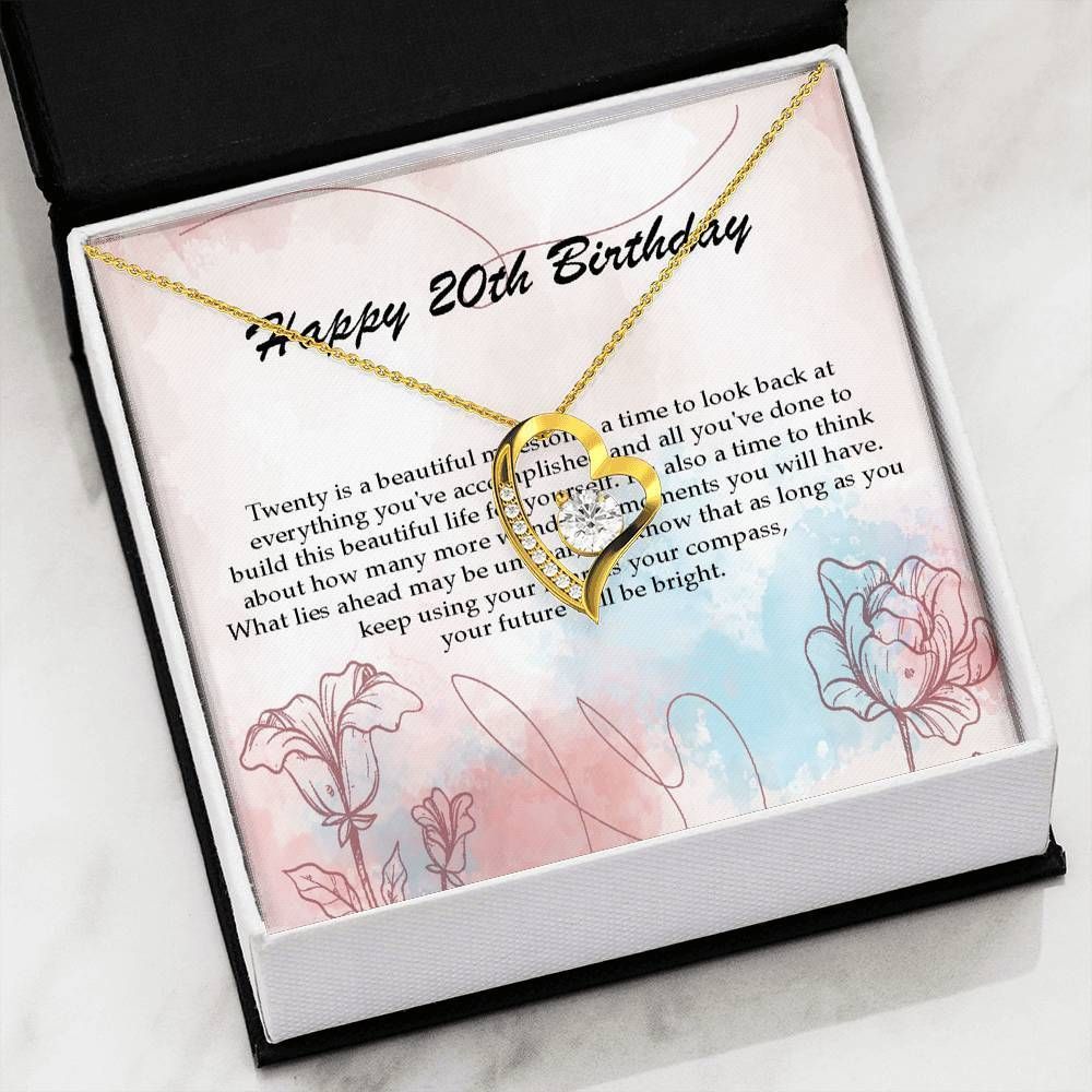 Happy 20th Birthday Forever Love Necklace For Daughter