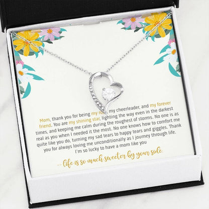 Thank For Being My Cheerleader Forever Love Necklace For Mama