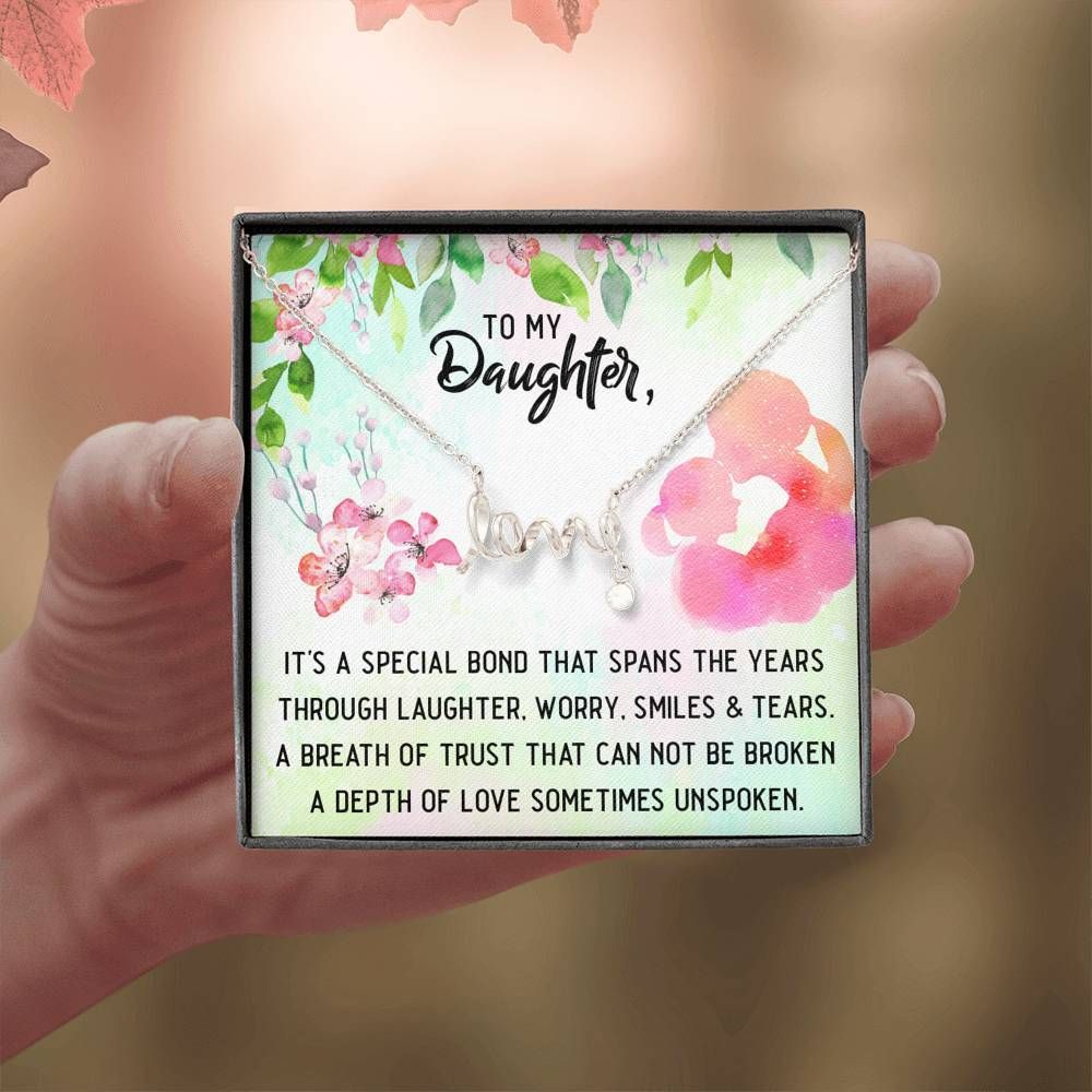 A Depth Of Love 18K Gold Forever Love Necklace For Daughter