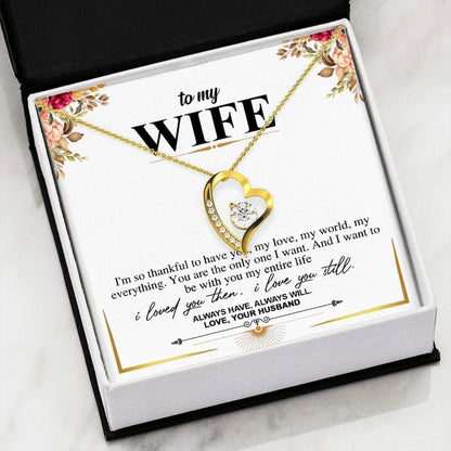 Love You Always Forever Forever Love Necklace For Wife