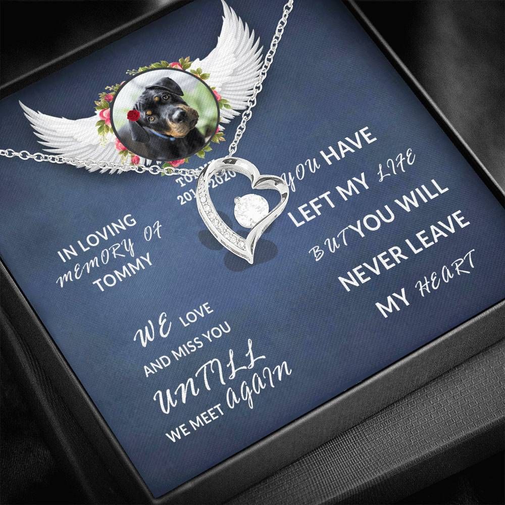 In Loving Memory Of Dog Forever Love Necklace For Dog Lover