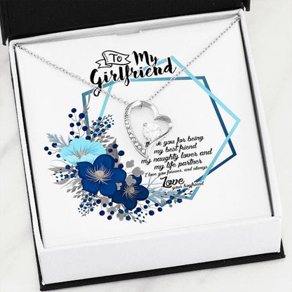 To My Girlfriend Thanks For Being My Best Friend Forever Love Necklace