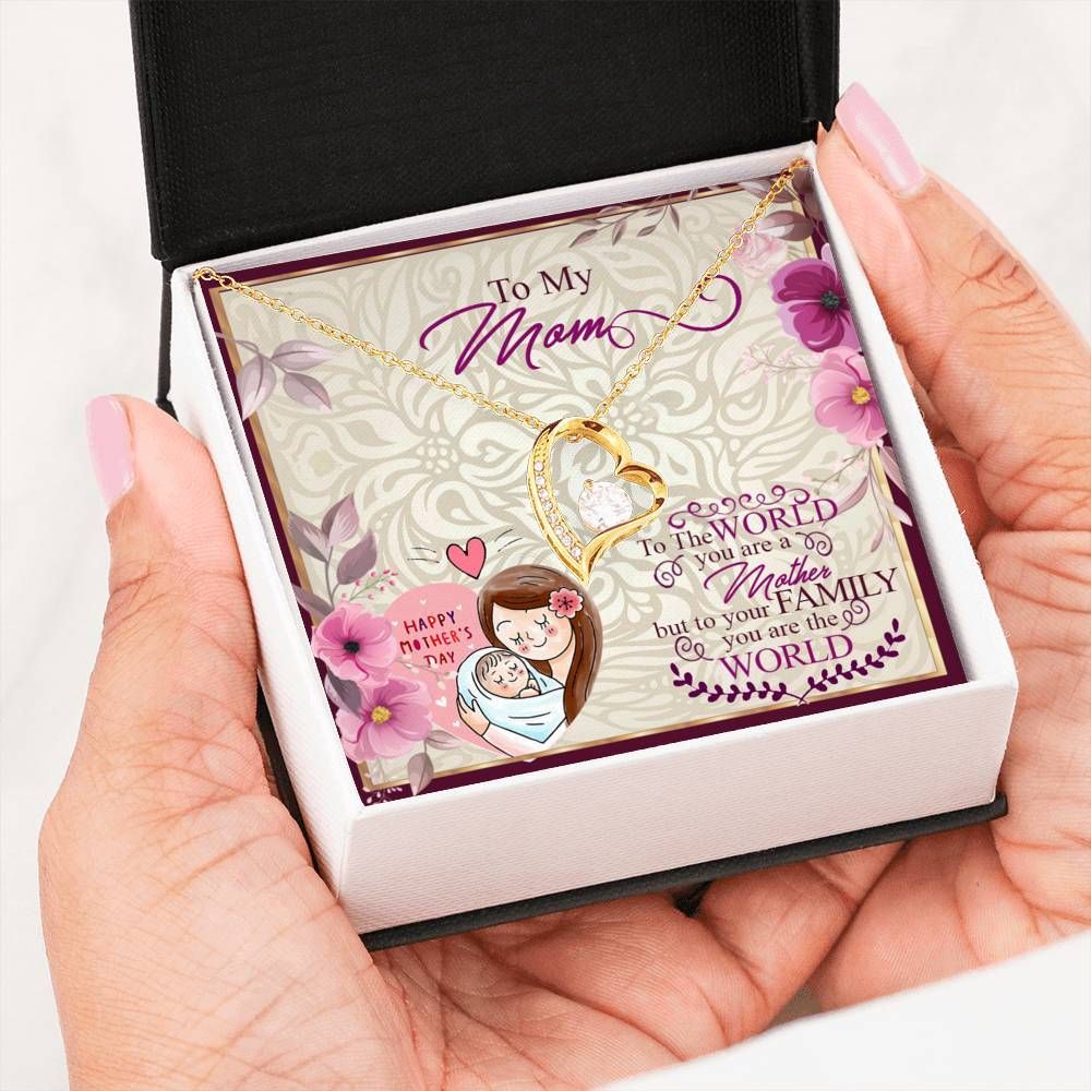 You Mean The World To Me Forever Love Necklace For Mama